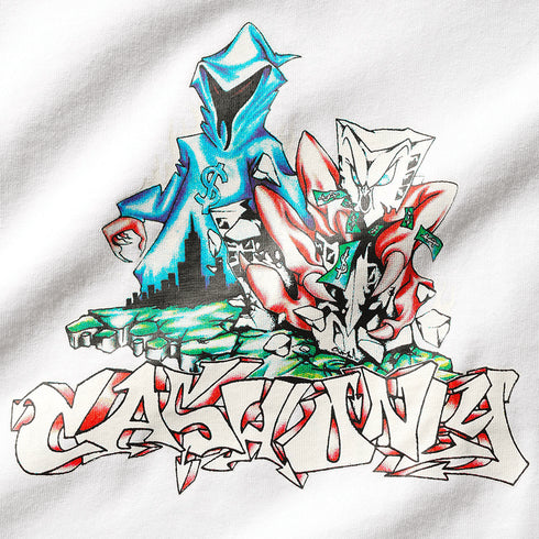 Cash Only Reaper T-Shirt - White - Streetart.fr